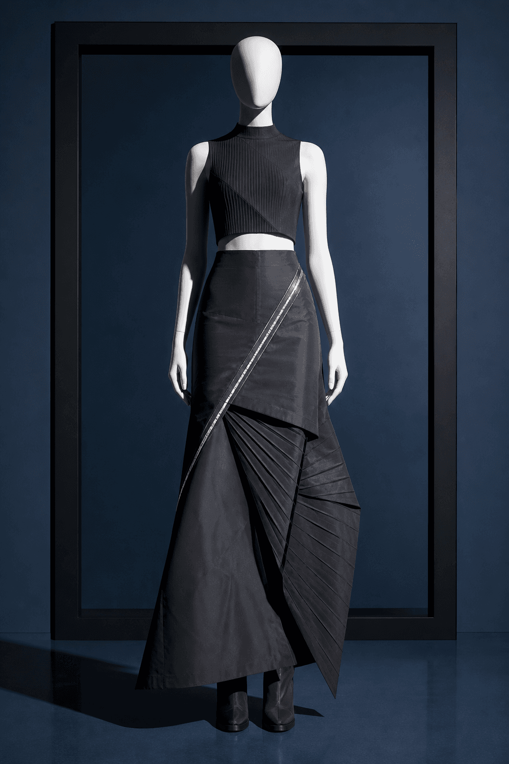 Ion Skirt con paneles asimétricos, vista frontal
